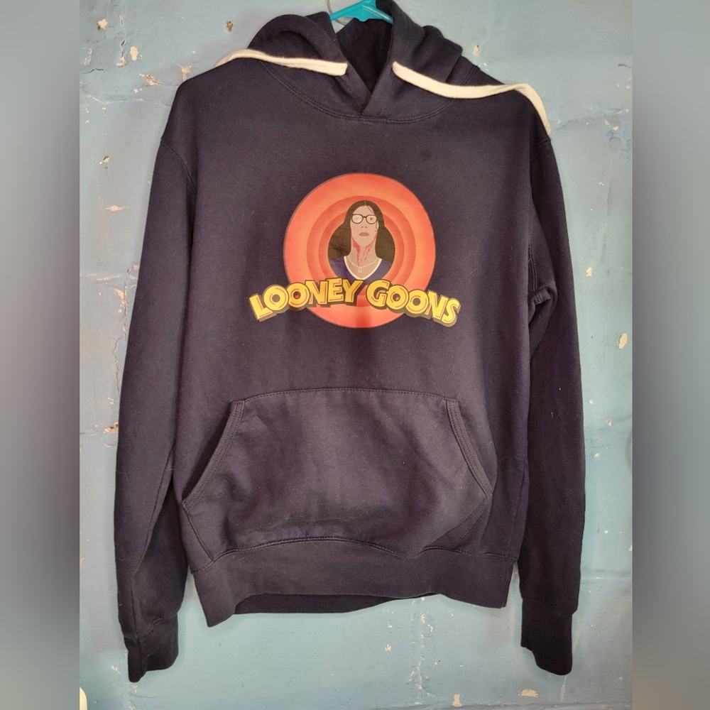 Looney Goones hoodie men's size Medium funny take on Looney Tunes
